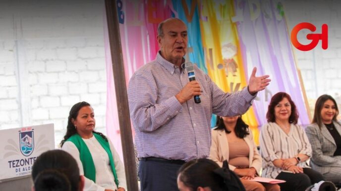 Entrega de aula en jardín de niños
