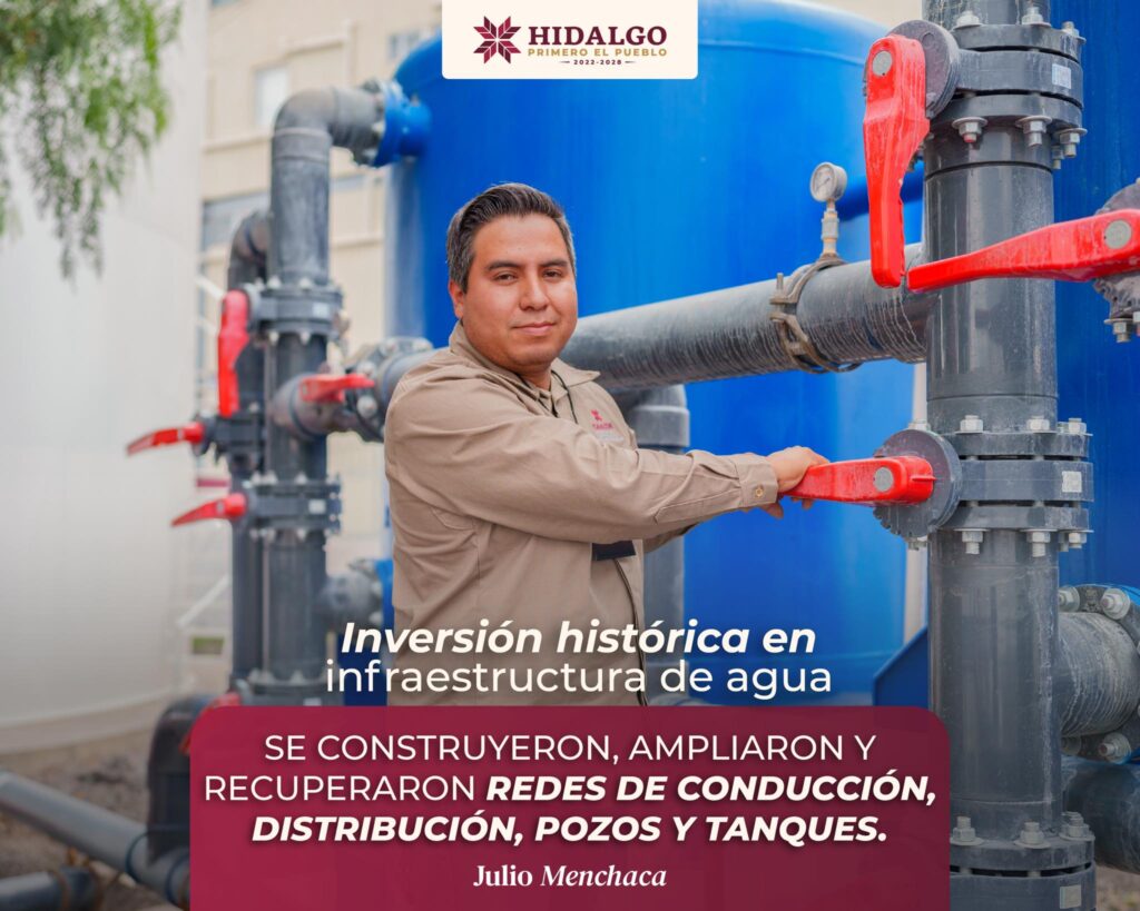 Inversión histórica en infraestructura hídrica fortalece el campo de Hidalgo