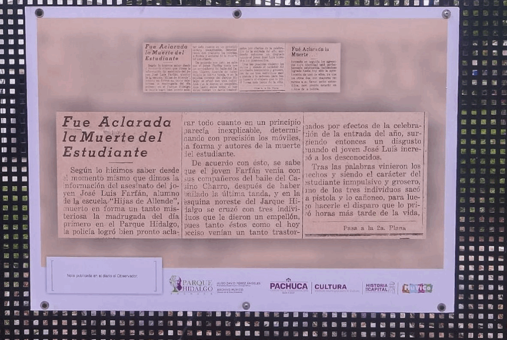 corredor artístico del Parque Hidalgo