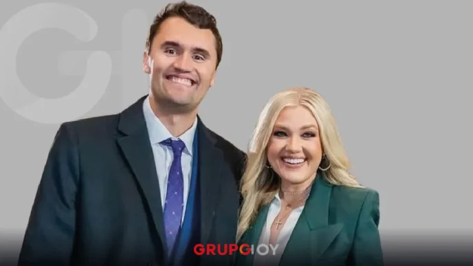 Erika Kirk y Charlie Kirk