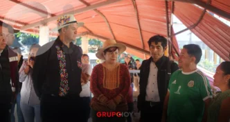 La SEPH evalúa avances en la reparación de escuelas dañadas por lluvias en Tianguistengo