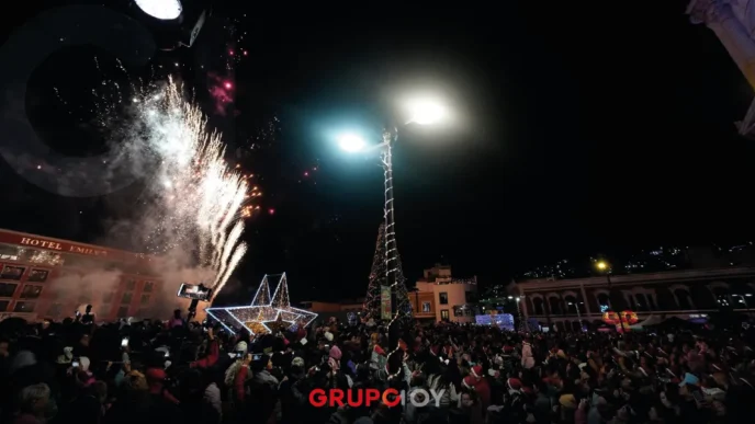 Así es la Villa Navideña en el centro de Pachuca