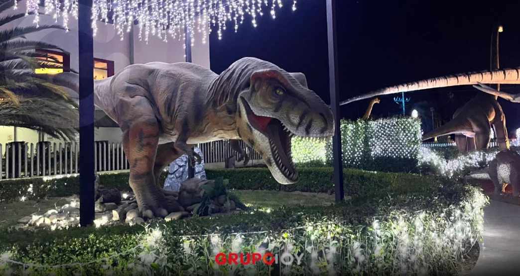 Dinoparque Iluminado: una gran opción para disfrutar de la Navidad en Pachuca
