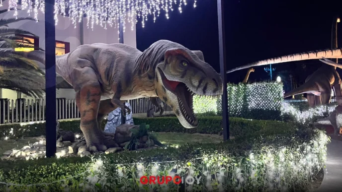 Dinoparque Iluminado: una gran opción para disfrutar de la Navidad en Pachuca