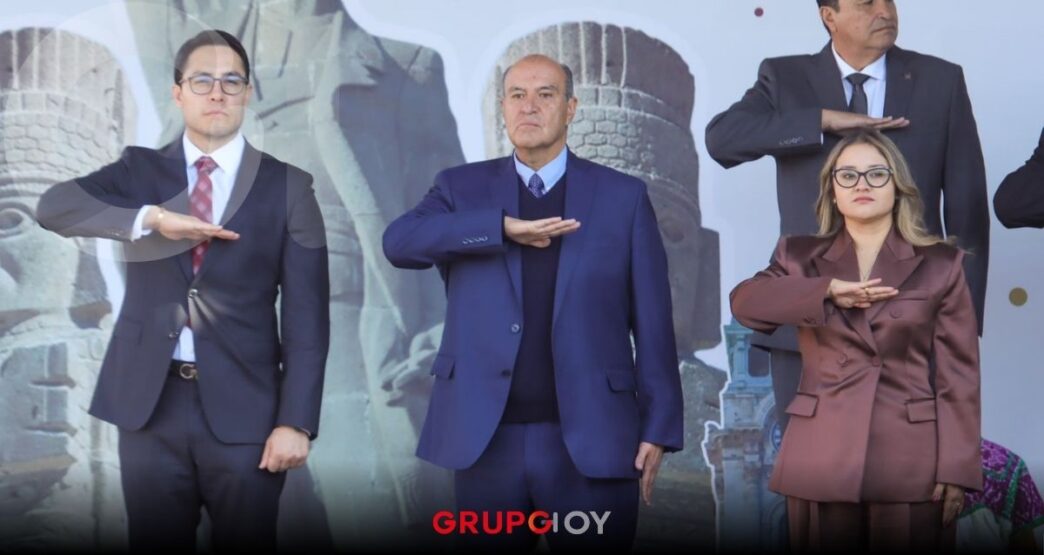 Naty Castrejón participa en evento cívico por los 157 años del Estado de Hidalgo