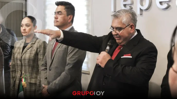 Félix Ávila Castelán rinde protesta como presidente municipal de Tepeapulco tras el fallecimiento de Alfredo González Quiroz