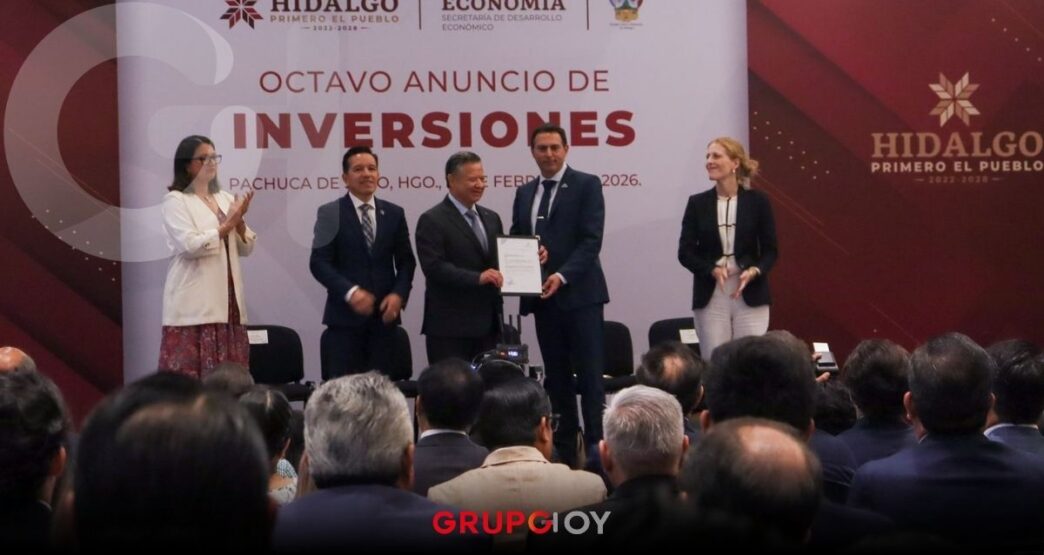 Naty Castrejón presente en el 8º Anuncio de Inversiones en Hidalgo