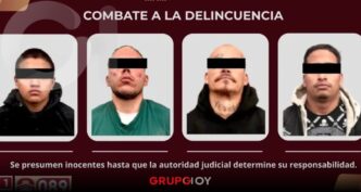 Detienen y vinculan a proceso a cuatro hombres por quema de vehículos en Hidalgo