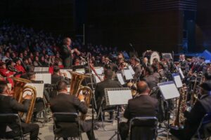 Banda Sinfónica del Estado de Hidalgo celebra 125 años en el Palacio de Bellas Artes