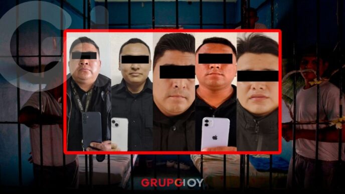 Detienen a custodios en penal de Morelos por ingresar celulares, drogas y chips