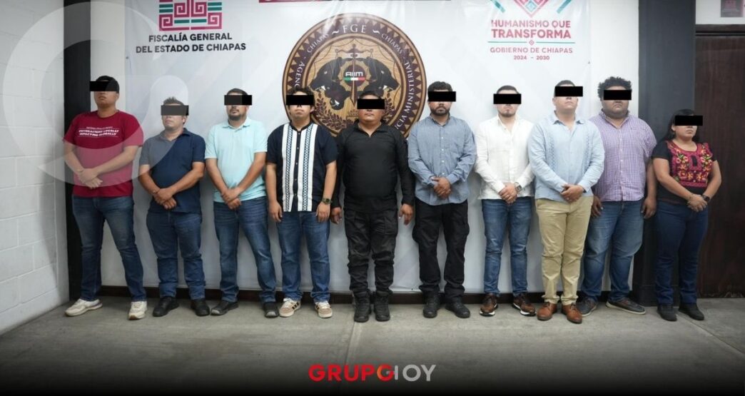 Fiscalía de Chiapas detiene a 10 funcionarios por presunta tortura en Tuxtla Gutiérrez