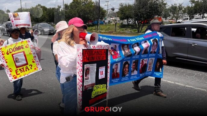 Madres Buscadoras de Hidalgo marchan en Pachuca para exigir avances en la búsqueda