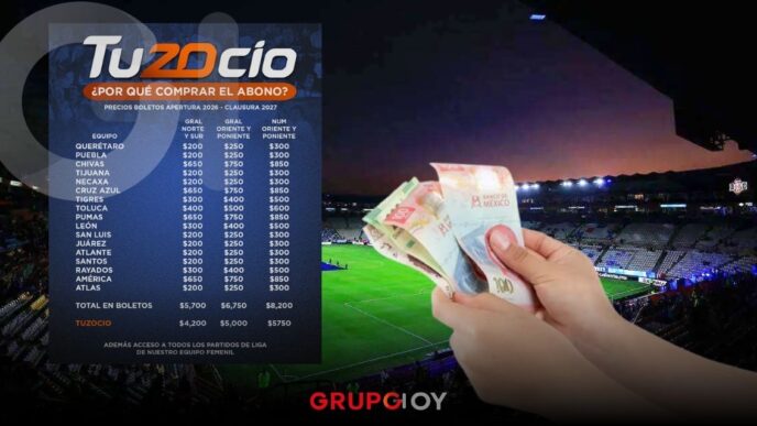 Pachuca revela costos de los boletos para el Apertura 2026 y Clausura 2027