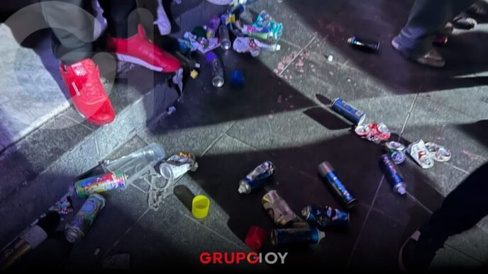 Retiran hasta 8 toneladas de basura en Pachuca tras celebraciones por las victorias de México
