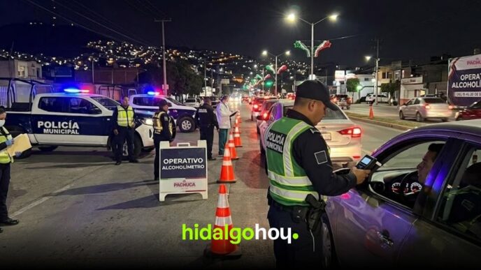 Alcoholímetro en Pachuca: así operará del 15 al 20 de septiembre