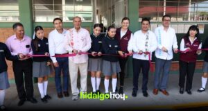 Naty Castrejón inaugura laboratorio STEAM en el COBAEH de San Agustín Metzquititlán