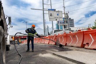 Derrumbe en carril exprés de Morones Prieto: Cierre y evaluación ante incidente