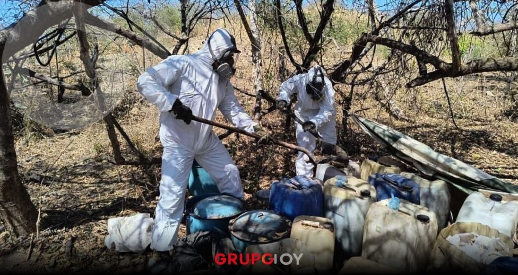 Semar y FGR desmantelan laboratorio clandestino en Sinaloa