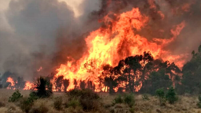 Inicia temprana temporada de incendios forestales en Xiutetelco