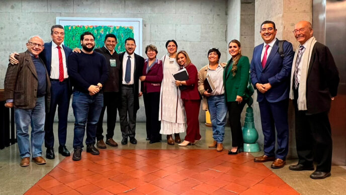 Sergio Salomón se reunió con la Secretaria de Cultura, Alejandra Frausto