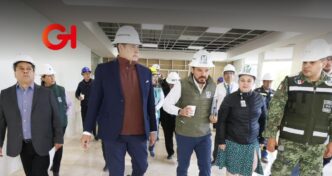 Alejandro Armenta y Zoé Robledo verifican infraestructura del Hospital San Alejandro en Puebla