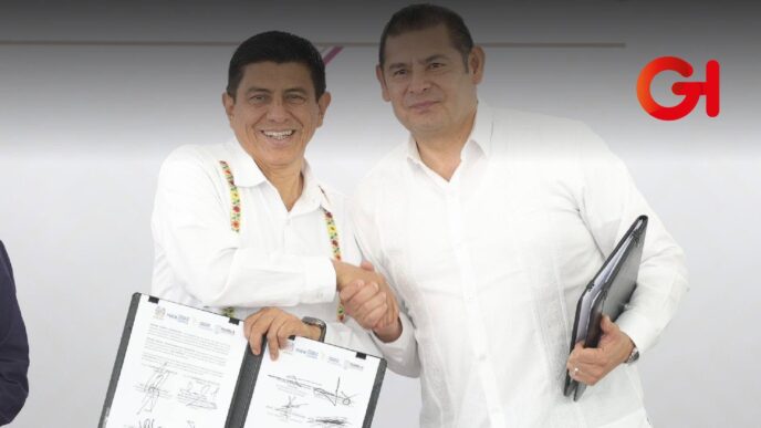 Gobernadores de Oaxaca y Puebla refuerzan acciones contra la delincuencia en la región fronteriza