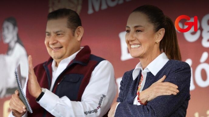 Alejandro Armenta respalda a Claudia Sheinbaum ante aranceles de Trump