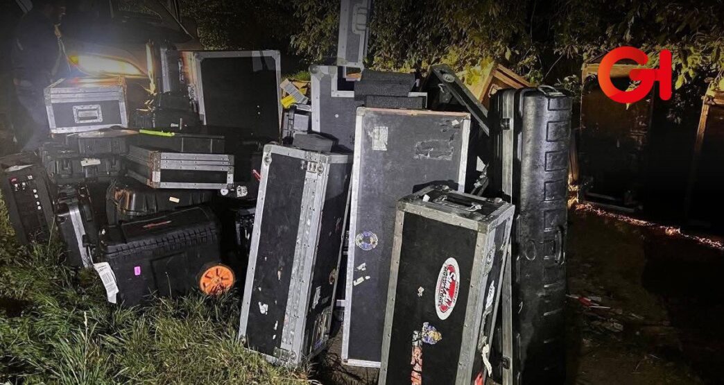Recuperan instrumentos y equipo de Los Ángeles Azules robados tras asalto en la México-Puebla