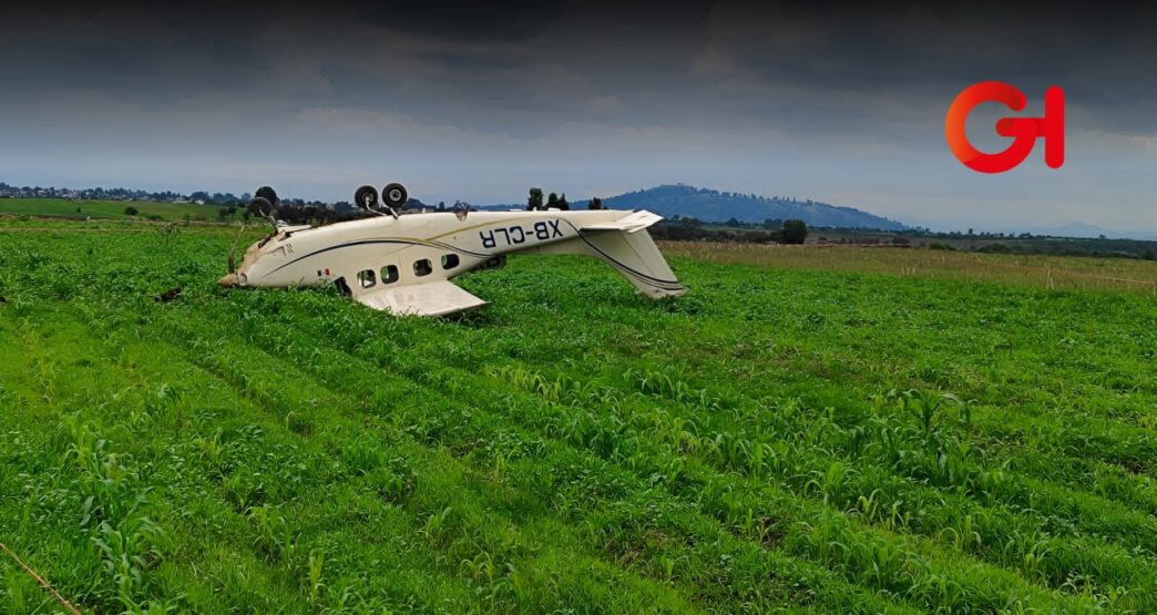 Avioneta de instrucción sufre accidente en Huejotzingo