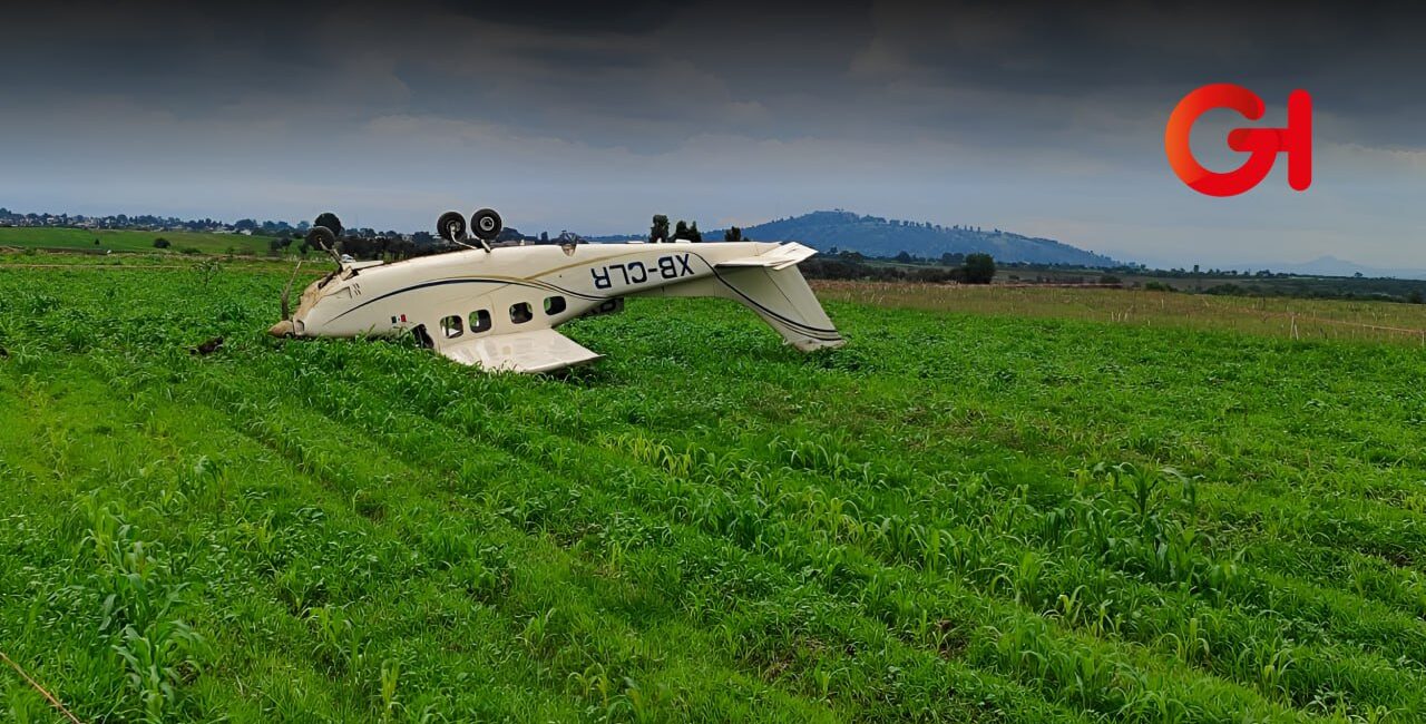 Avioneta de instrucción sufre accidente en Huejotzingo
