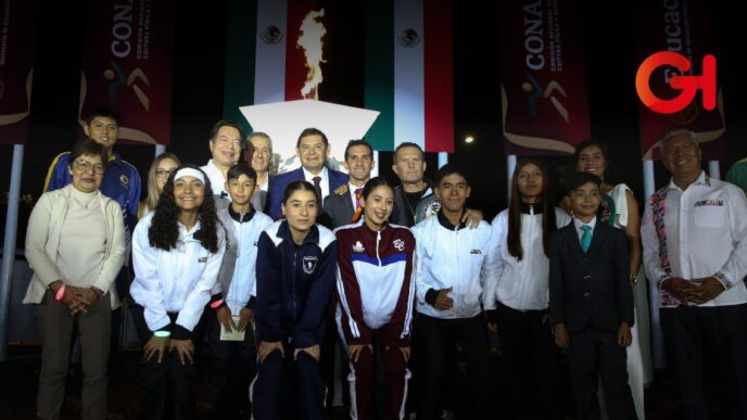 Alejandro Armenta inauguran en Puebla los Juegos Deportivos Nacionales Escolares 2025