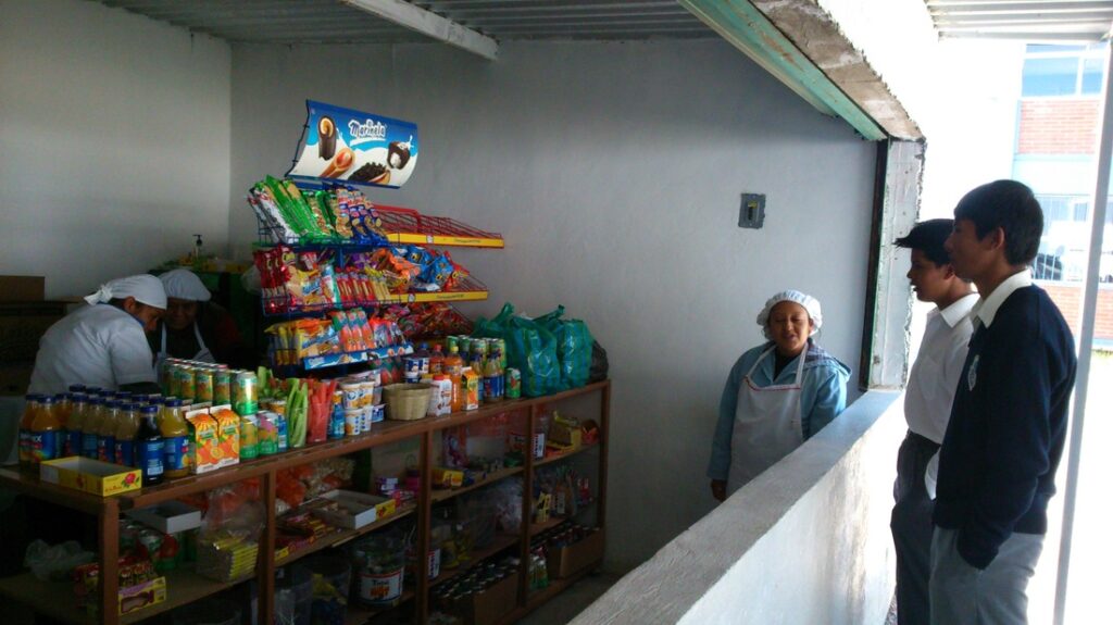 comida chatarra escuela
