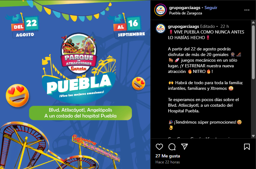 feria de juegos mecánicos más grande de México