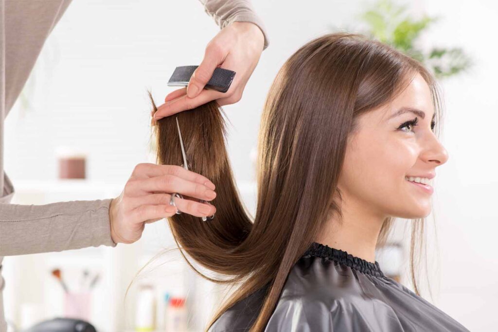 Corte y peinado de cabello