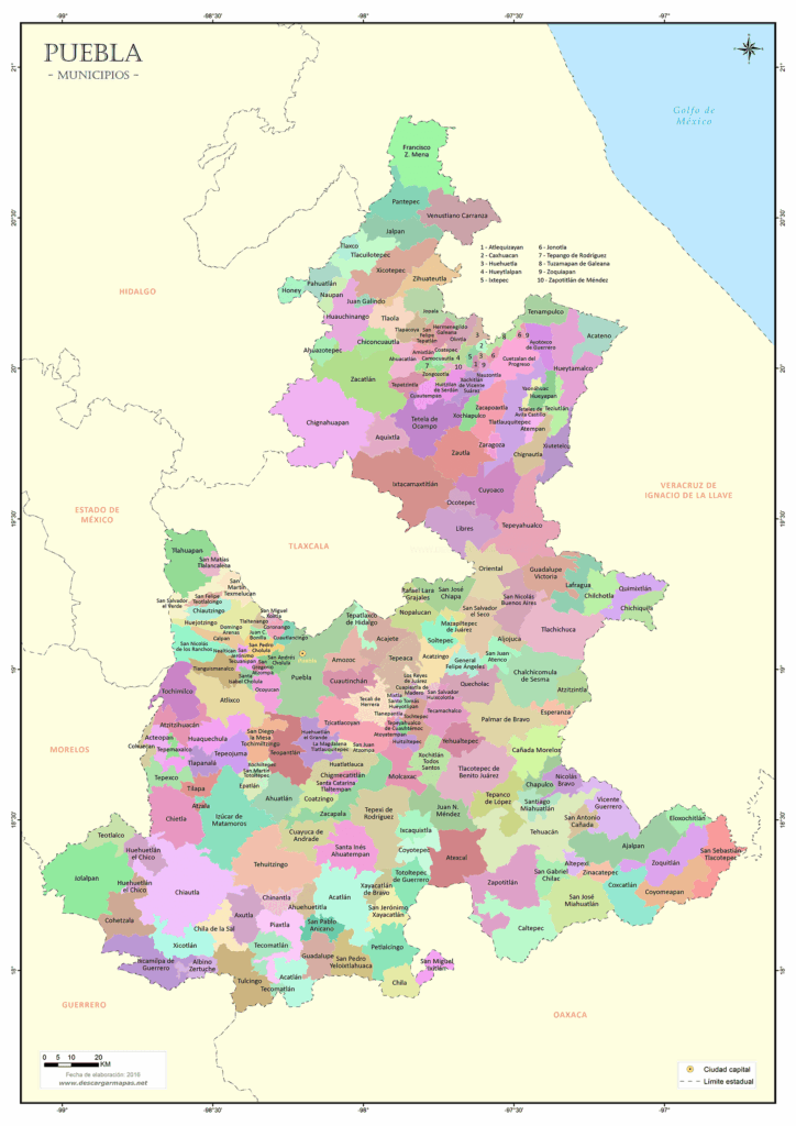 mapa Puebla