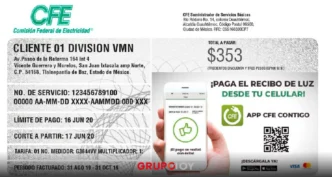 CFE recibo luz