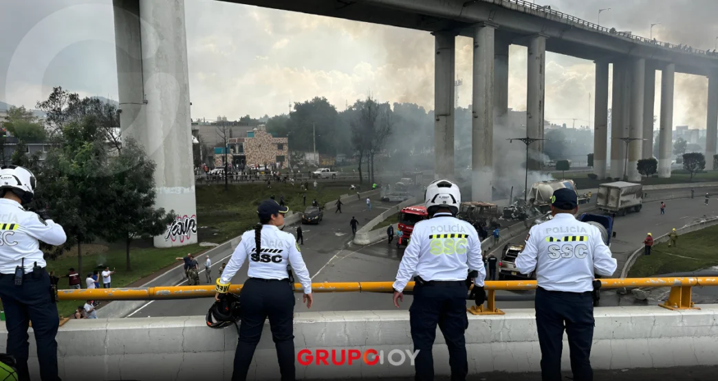 Puebla descarta heridos locales tras explosión de pipa en CDMX