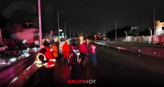 Lluvia provoca inundación en la Central de Abasto de Puebla