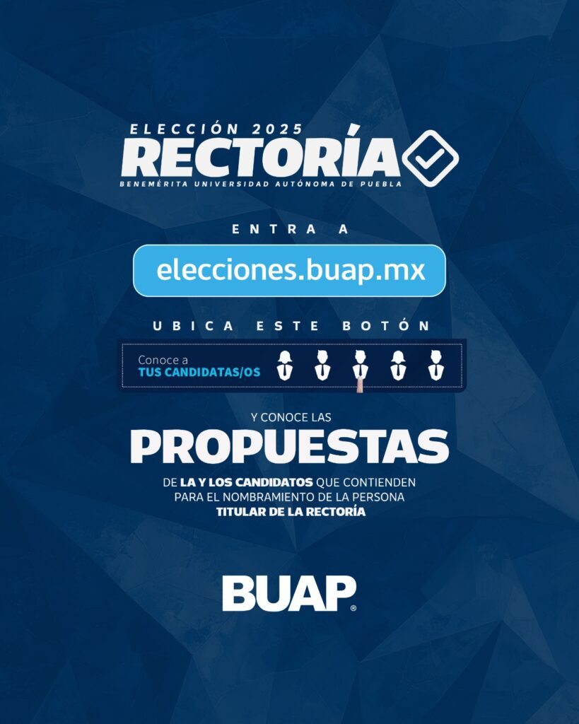 Estudiantes de la BUAP se manifiestan en contra de la reelección de Lilia Cedillo como rectora