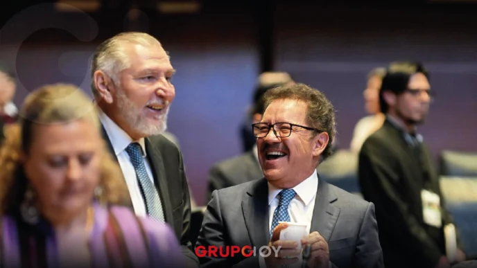 Ignacio Mier rinde primer informe en Puebla entre críticas, ausencias y apoyo de Adán Augusto López