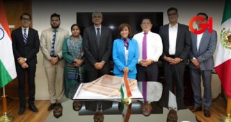 Lorena Cuéllar sostiene una reunión clave con el embajador de la India en México