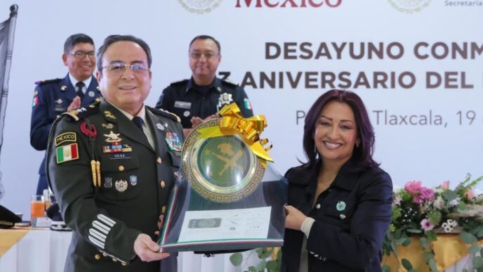 Tlaxcala conmemora el 113 aniversario del Ejército Mexicano en la 23 Zona Militar de Panotla