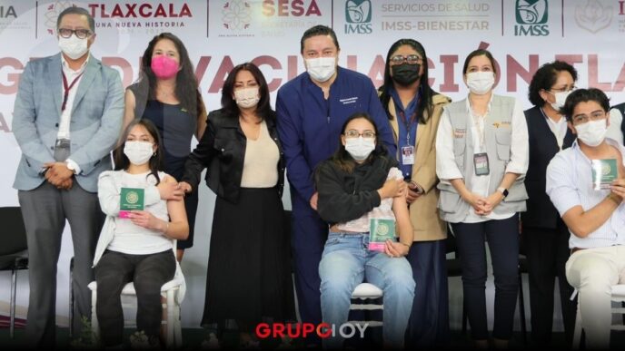 Gobierno de Tlaxcala refuerza vacunación contra el sarampión con brigadas gratuitas en universidades