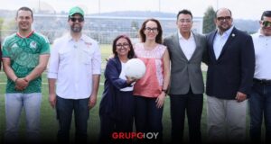 Lorena Cuéllar inaugura en Apetatitlán cancha del programa Mundial Social en Tlaxcala