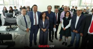 Lorena Cuéllar entrega moderno centro de cómputo en el CECyTE de Terrenate