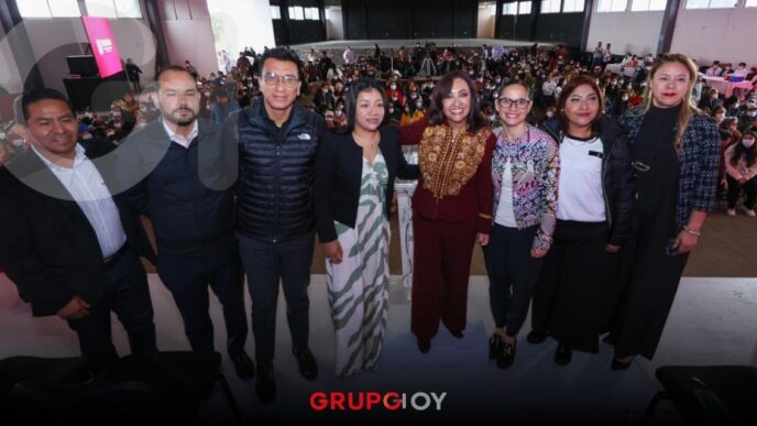 Lorena Cuéllar destaca inversión de 54 MDP en San Lucas Tecopilco para obras y programas sociales