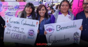 Lorena Cuéllar inaugura nuevo Cebes Plantel 11 en Santa Cruz Quilehtla