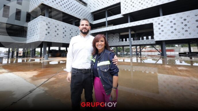 Lorena Cuéllar supervisa la construcción de la Ciudad Administrativa que reunirá 13 dependencias