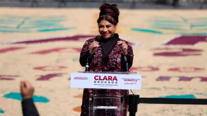 Clara Brugada se declara victoriosa durante la precampaña en la CDMX