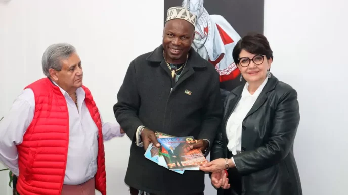 Magda Núñez fortalece lazos con el Príncipe de Camerún y promueve proyectos sociales en la CDMX
